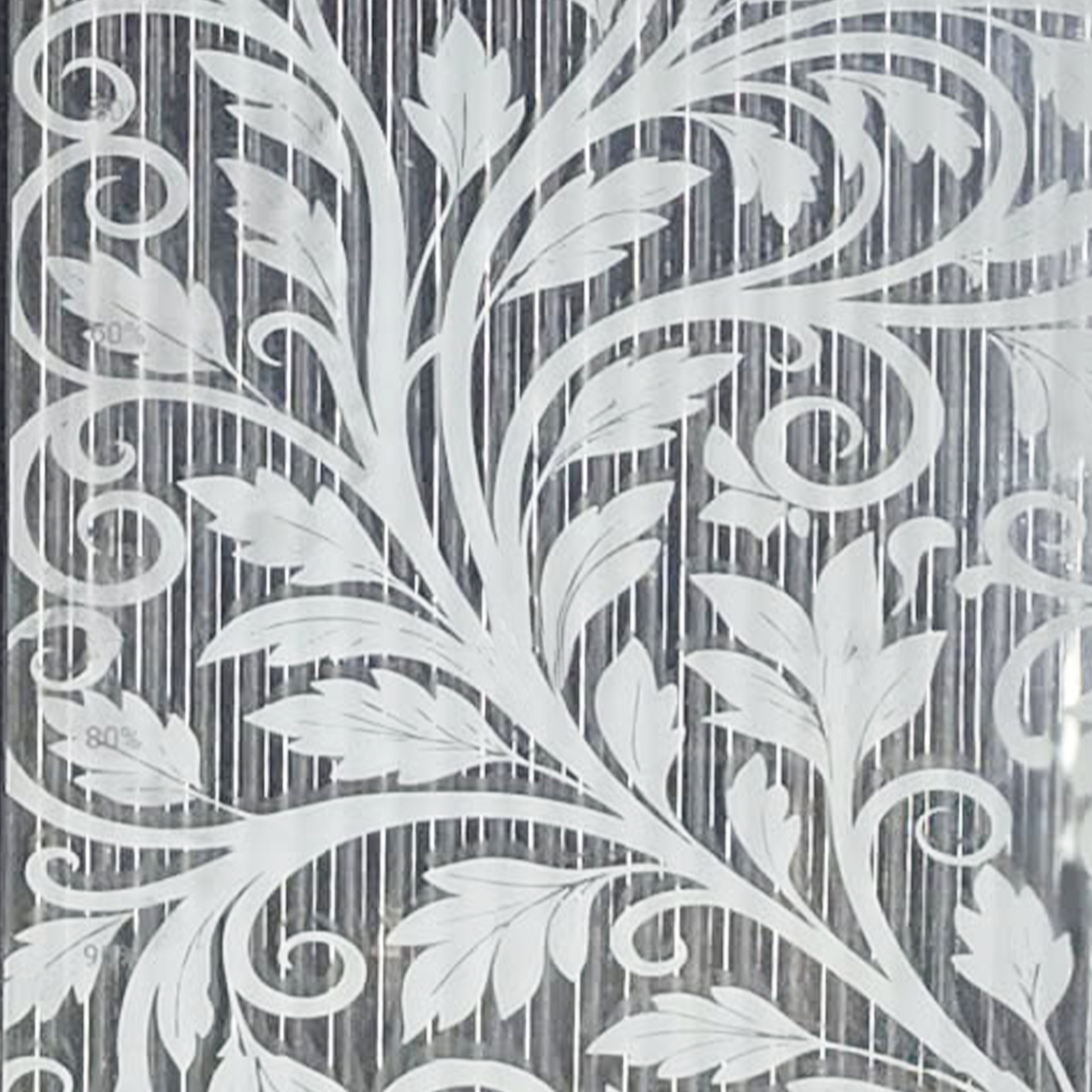 Printed Textured Glass sample