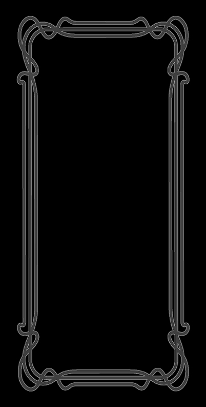Frames & Borders decorative glass artwork example