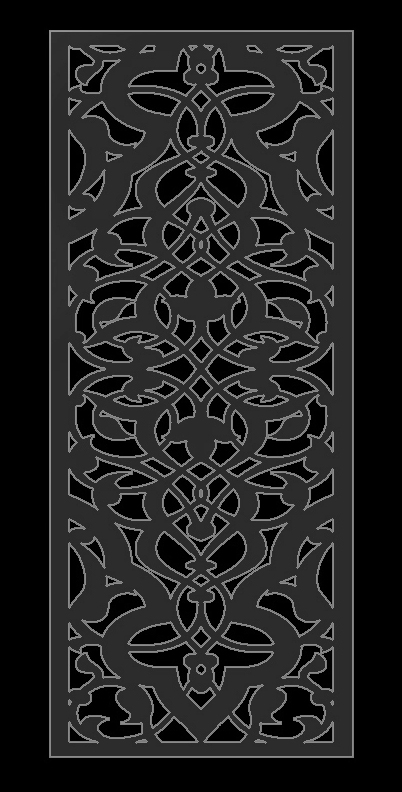 Full Panel decorative glass artwork example