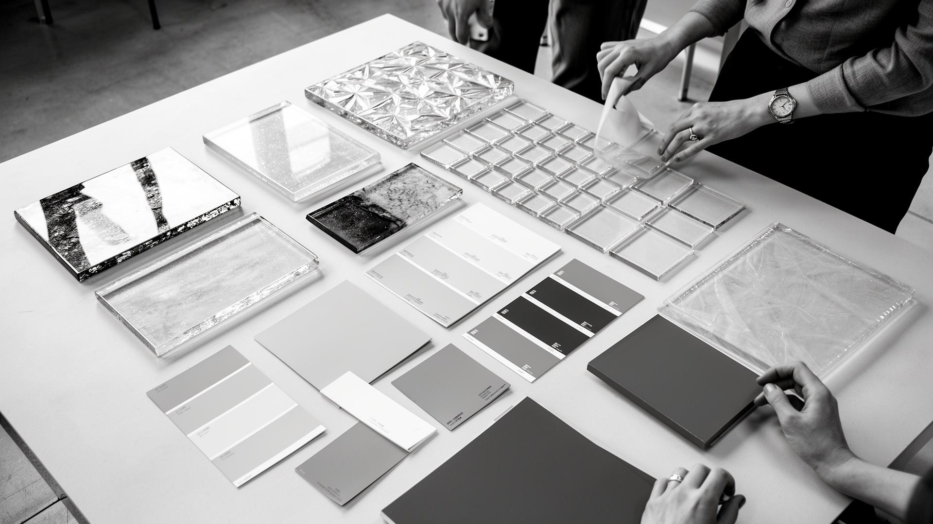 Sample studio table
